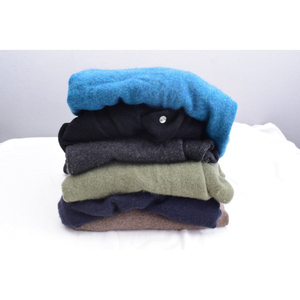 Cashmere Cutter Lot DIY Lot 6pc Multicolor Crewneck Cardigan FLAWS 2lbs 5 oz